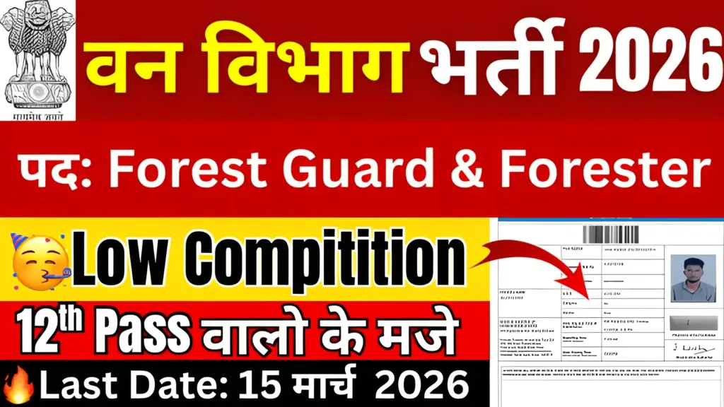 Forest Guard Recruitment 2026 notification for Maharashtra, Rajasthan, यूपी और MP वन विभाग भर्ती 2026 ऑनलाइन आवेदन