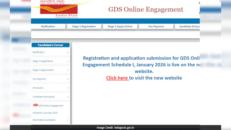 YouTube thumbnail for India Post GDS 2026 result and merit list announcement, showing postal icons, merit list imagery, and bold text 'India Post GDS Result 2026 – Check Now'.